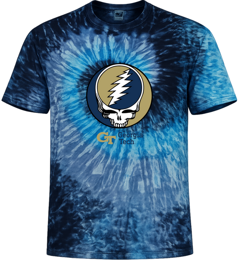 Georgia Tech Stealie Tie-Dye T-Shirt