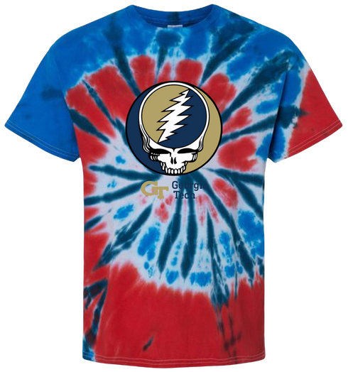 Georgia Tech Stealie Tie-Dye T-Shirt