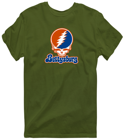 Gettysburg Stealie Premium Unisex T-Shirt — Design: Gettysburg College — Military Green