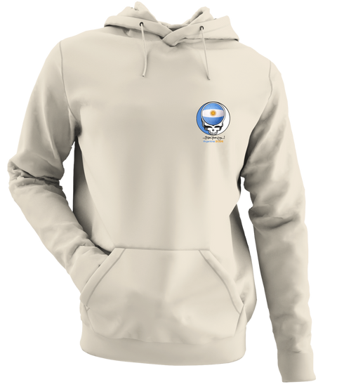 Argentina FIFA World Cup - Premium Grateful Dead Left Chest Hoodie - Sand