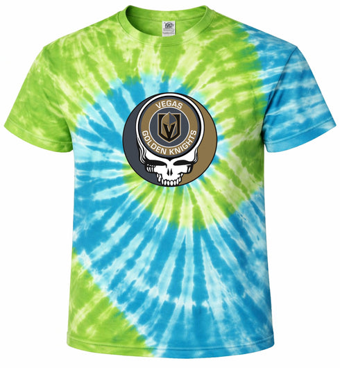 Vegas Golden Knights Stealie Tie-Dye T-Shirt