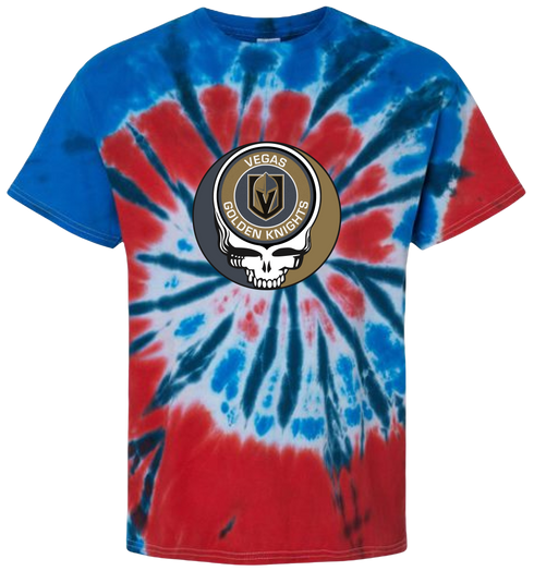 Vegas Golden Knights Stealie Tie-Dye T-Shirt