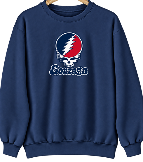 Gonzaga Stealie Premium Unisex Crewneck — Design: Gonzaga University — Navy