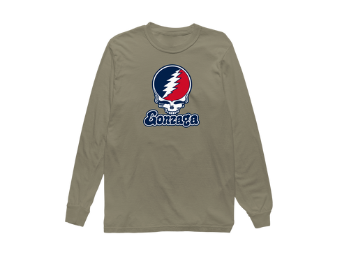 Gonzaga Stealie Premium Unisex Long-Sleeve — Design: Gonzaga University — Sandstone