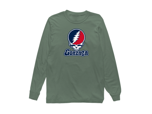 Gonzaga Stealie Premium Unisex Long-Sleeve — Design: Gonzaga University — Light Green