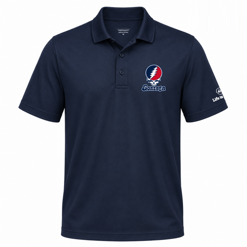 Gonzaga Stealie Premium Unisex Polo — Design: Gonzaga University — Navy