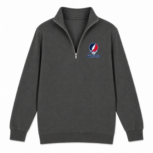 Gonzaga Stealie Premium Unisex Quarter-Zip — Design: Gonzaga University — Charcoal