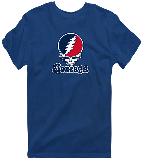 Gonzaga Stealie Premium Unisex T-Shirt — Design: Gonzaga University — Navy
