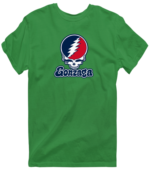 Gonzaga Stealie Premium Unisex T-Shirt — Design: Gonzaga University — Irish Green