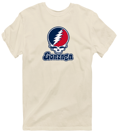 Gonzaga Stealie Premium Unisex T-Shirt — Design: Gonzaga University — Sand