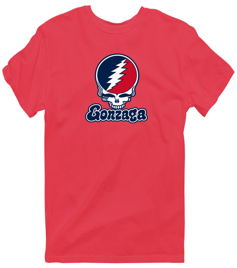 Gonzaga Stealie Premium Unisex T-Shirt — Design: Gonzaga University — Heather Red