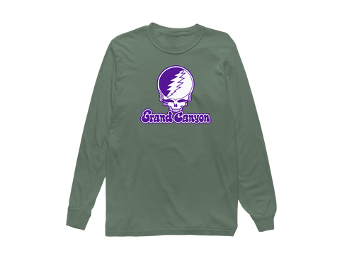 Grand Canyon Stealie Premium Unisex Long-Sleeve — Design: Grand Canyon University — Light Green