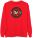 Green Bay Football Dancing Bear Premium Crewneck — Green Bay Packers — Red