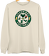 Green Bay Football Dancing Bear Premium Crewneck — Green Bay Packers — Sand