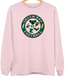 Green Bay Football Dancing Bear Premium Crewneck — Green Bay Packers — Light Pink