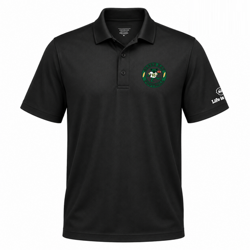Green Bay Football Dancing Bear Premium Polo — Green Bay Packers — Black