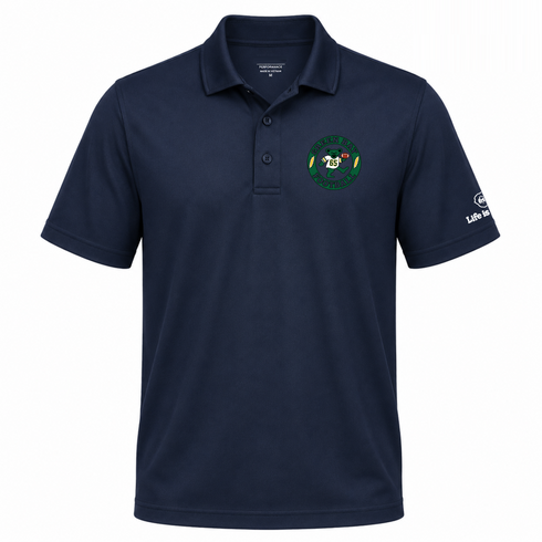 Green Bay Football Dancing Bear Premium Polo — Green Bay Packers — Navy