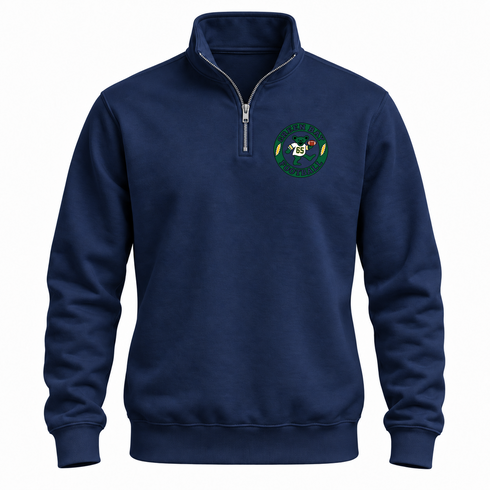 Green Bay Football Dancing Bear Premium Quarter-Zip — Green Bay Packers — Navy
