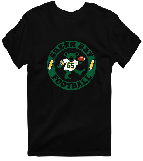 Green Bay Football Dancing Bear Premium T-Shirt — Green Bay Packers — Black