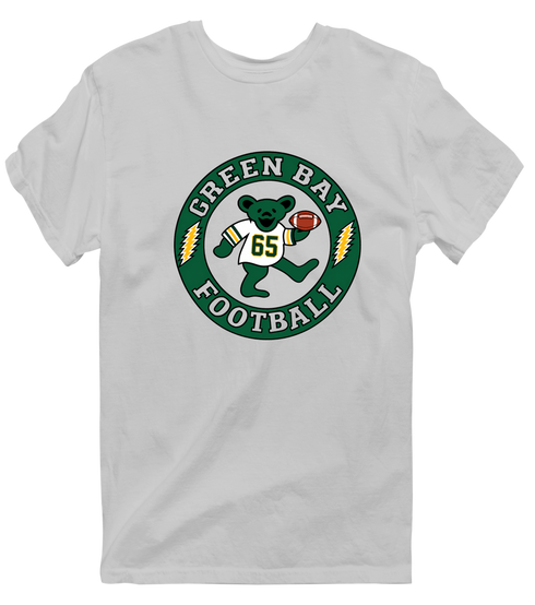 Green Bay Football Dancing Bear Premium T-Shirt — Green Bay Packers — Sport Grey