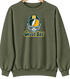 Green Bay Helmet Stealie Premium Unisex Crewneck — Green Bay Packers — Military Green