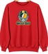 Green Bay Helmet Stealie Premium Unisex Crewneck — Green Bay Packers — Red