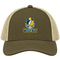 Green Bay Helmet Stealie Premium Unisex Trucker Cap — Green Bay Packers — Moss/Khaki