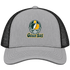 Green Bay Helmet Stealie Premium Unisex Trucker Cap — Green Bay Packers — Heather Grey/Black