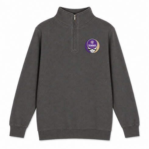 Sewanee - Premium Grateful Dead Quarter-Zip Pullover - Charcoal - 5
