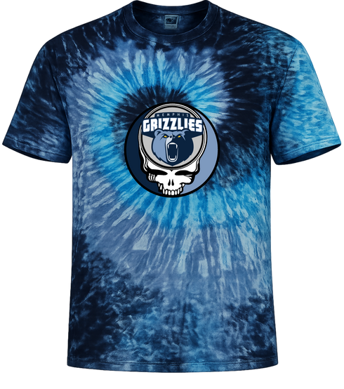 Memphis Grizzlies Stealie Tie-Dye T-Shirt