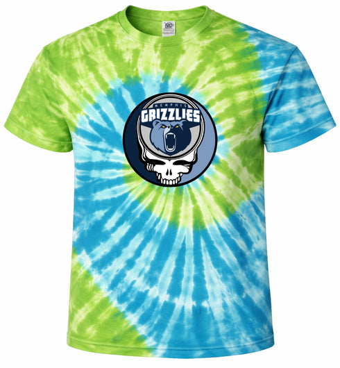 Memphis Grizzlies Stealie Tie-Dye T-Shirt