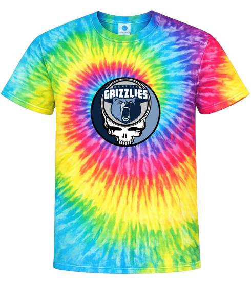 Memphis Grizzlies Stealie Tie-Dye T-Shirt
