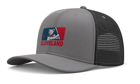 Grateful Dead - Cleveland Guardians Dancing Bear Logo Grateful Dead Trucker Cap - StealieShop