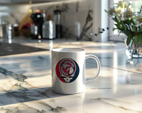 Grateful Dead - Cleveland Guardians Stealie 15 Ounce Coffee Mug - StealieShop