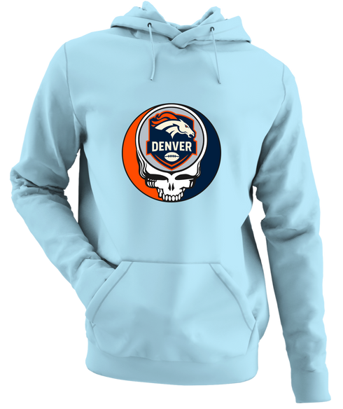 Denver Football - Premium Grateful Dead Hoodie - Light Blue - 1