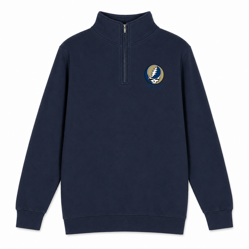 George Washington University - Premium Grateful Dead Quarter-Zip Pullover - Navy - 4