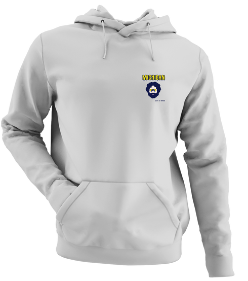 Michigan Jerry - Life is dead.® - Premium Grateful Dead Left Chest Hoodie - Sport Grey - 9