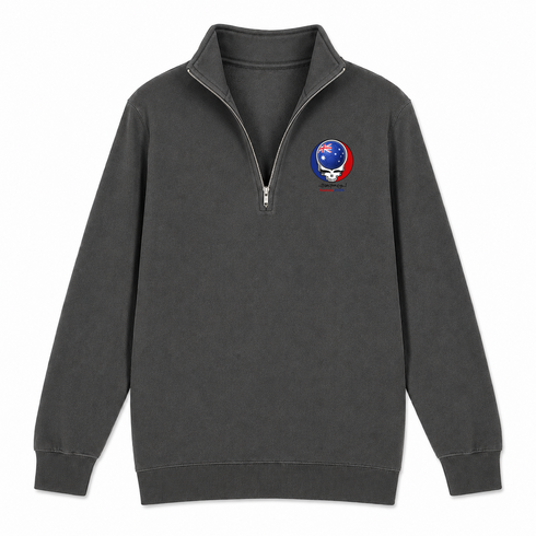Australia FIFA World Cup - Premium Grateful Dead Quarter-Zip Pullover - Charcoal - 6
