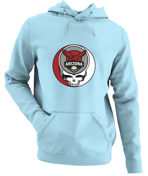 Arizona Football - Premium Grateful Dead Hoodie - Light Blue - 1
