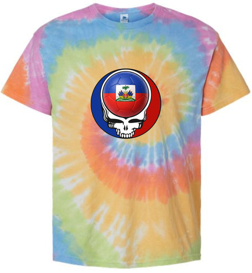 Haiti FIFA World Cup Stealie Tie-Dye T-Shirt
