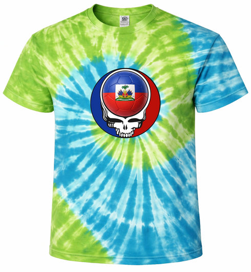 Haiti FIFA World Cup Stealie Tie-Dye T-Shirt