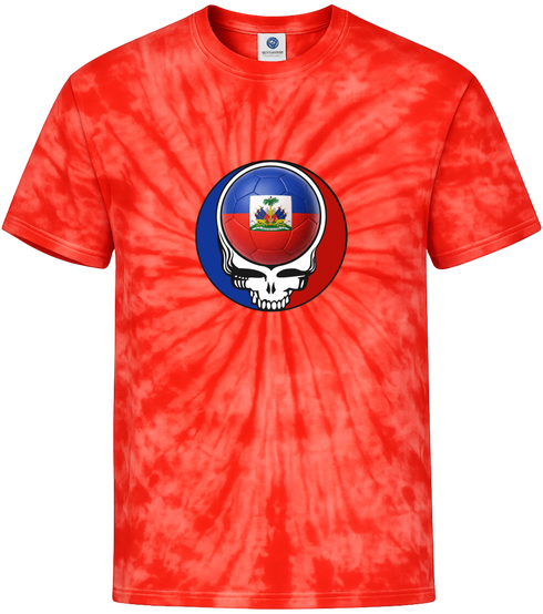 Haiti FIFA World Cup Stealie Tie-Dye T-Shirt