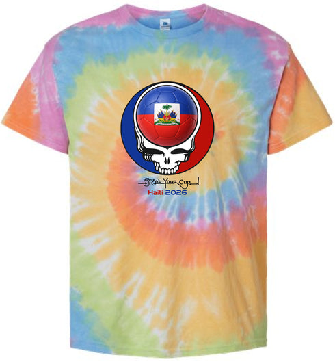 Haiti FIFA World Cup Stealie Tie-Dye T-Shirt