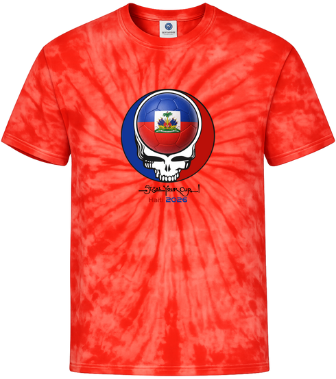 Haiti FIFA World Cup Stealie Tie-Dye T-Shirt