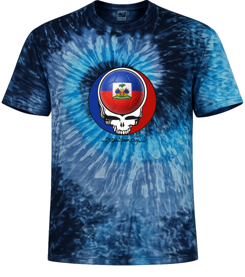 Haiti FIFA World Cup Stealie Tie-Dye T-Shirt