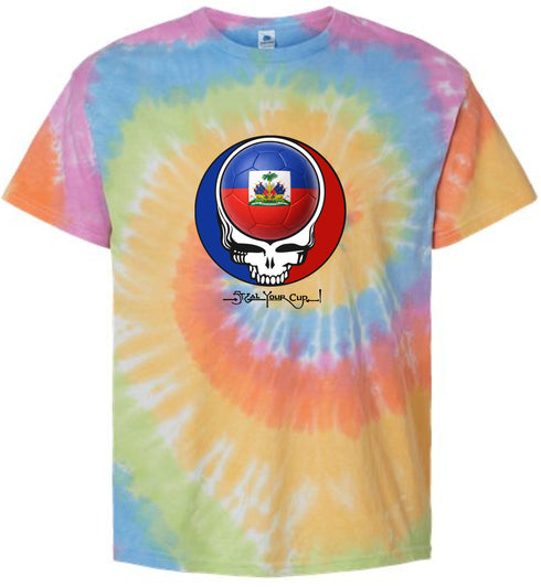 Haiti FIFA World Cup Stealie Tie-Dye T-Shirt
