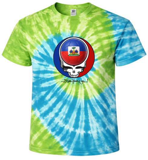 Haiti FIFA World Cup Stealie Tie-Dye T-Shirt