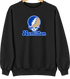 Hamilton Stealie Premium Unisex Crewneck — Design: Hamilton College — Black