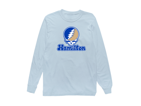 Hamilton Stealie Premium Unisex Long-Sleeve — Design: Hamilton College — Chambray