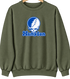 Hampton Stealie Premium Unisex Crewneck — Design: Hampton University — Military Green